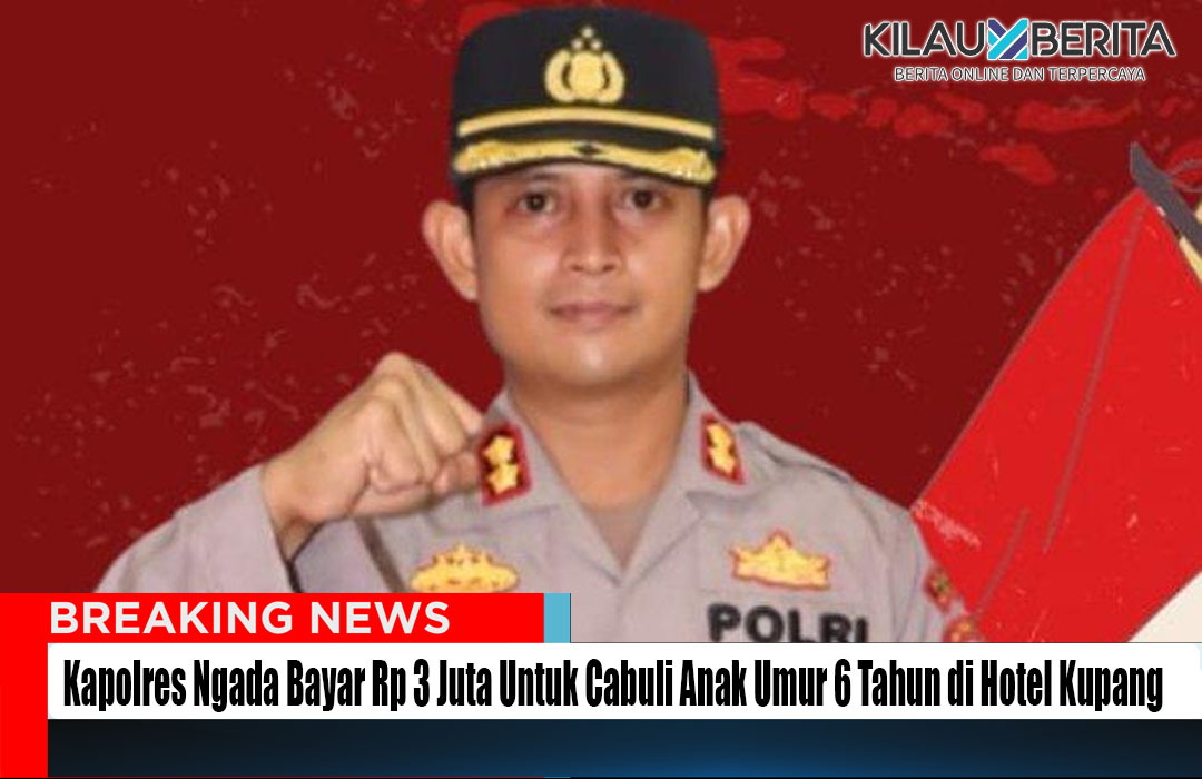 Kapolres Ngada Bayar Rp 3 Juta Untuk Cabuli Anak 6 Tahun