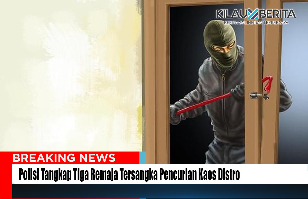 Polisi Tangkap Tiga Remaja Tersangka Pencurian Kaos Distro