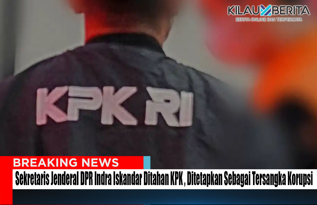 Sekretaris Jenderal DPR Indra Iskandar Ditahan KPK