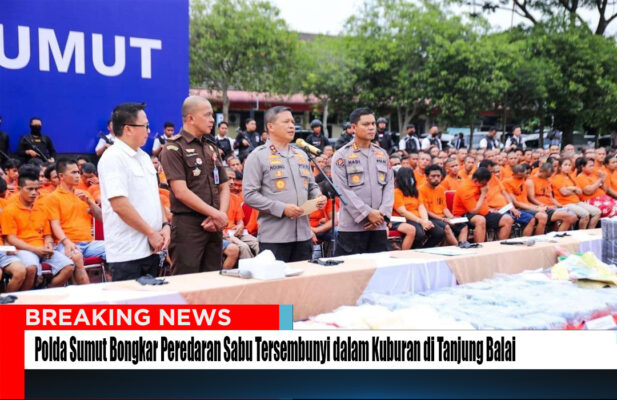 Polda Sumut Bongkar Peredaran Sabu Tersembunyi dalam makam
