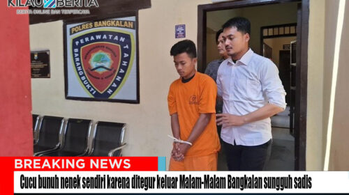 Cucu bunuh nenek sendiri karena ditegur keluar malam