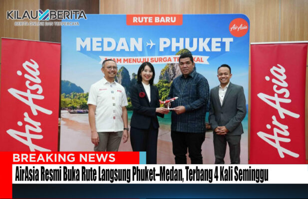 Rute Medan Phuket AirAsia Terbang 4 Kali Seminggu Akan Dibuka