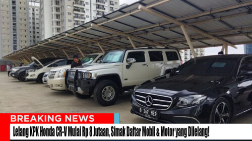 Lelang KPK Honda CR-V Mulai Rp 8 Jutaan, Simak Daftar nya