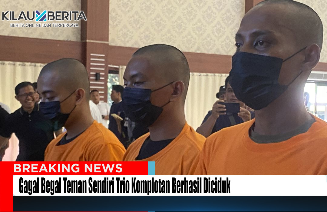 Gagal Begal Teman Sendiri Trio Komplotan Berhasil Diciduk
