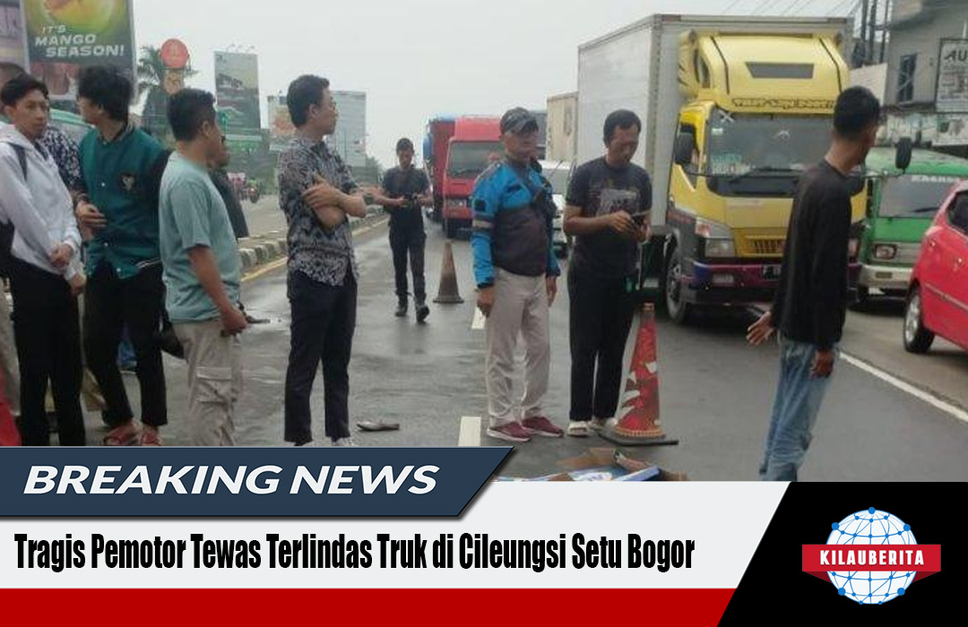 Tragis Pemotor Tewas Terlindas