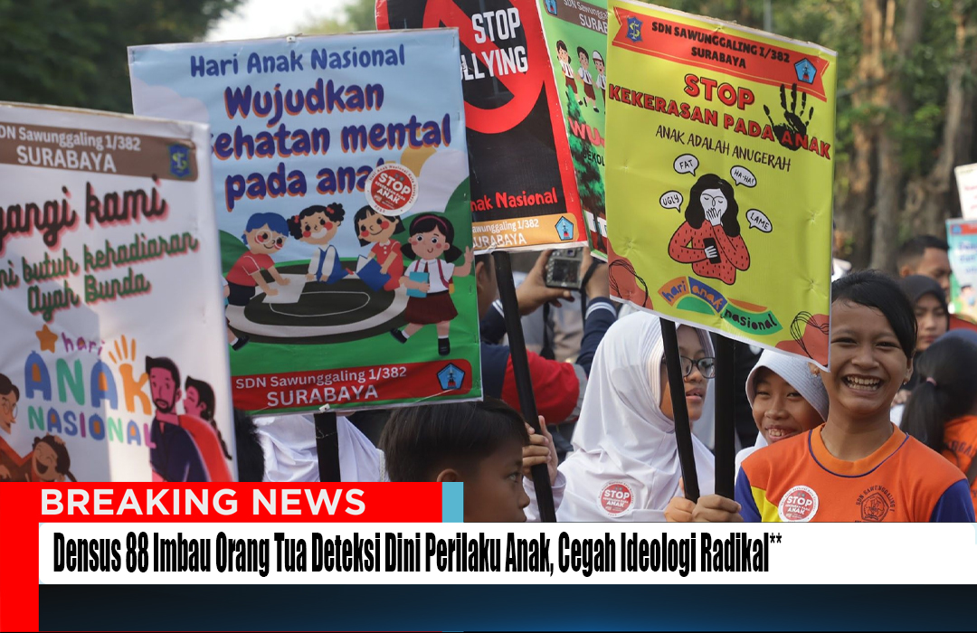 Densus 88 Imbau Orang Tua Deteksi Sejak Dini Perilaku Anak