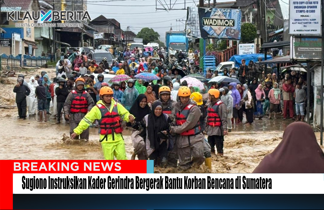 Kader Gerindra Bergerak Bantu Korban Bencana di Sumatera
