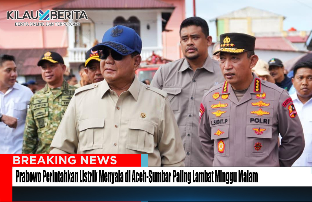 Prabowo Perintahkan Pemulihan Listrik Aceh