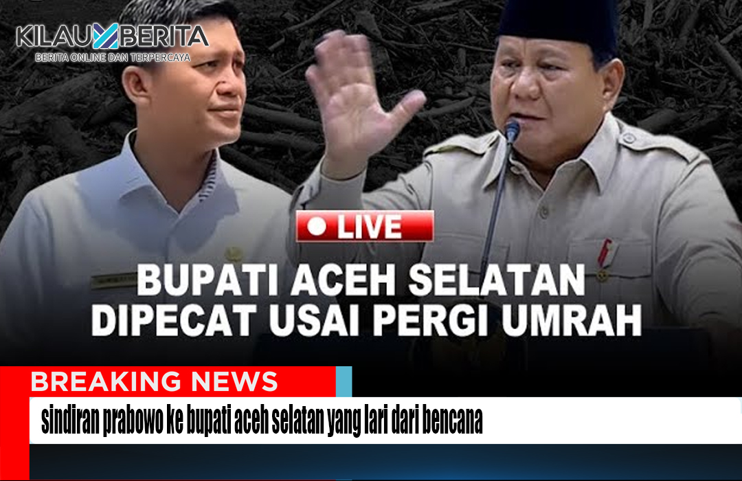 Sindiran Prabowo kepada Bupati Aceh Selatan